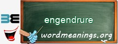 WordMeaning blackboard for engendrure